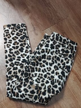 Leopard Print Kids Leggings - Black & Brown